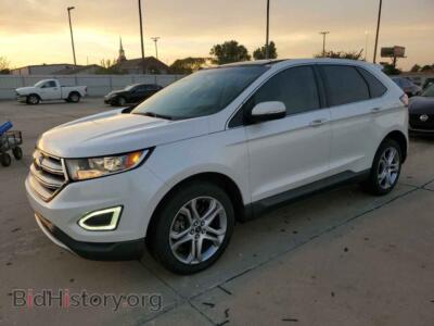 2015 Ford EDGE Titanium, белый — VIN 2FMTK3K85FBB06152, Copart