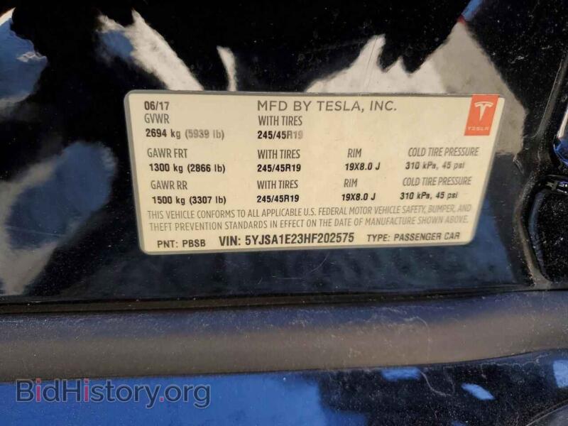 2017 Tesla MODEL S (VIN 5YJSA1E23HF202575) — photo 12 of 12