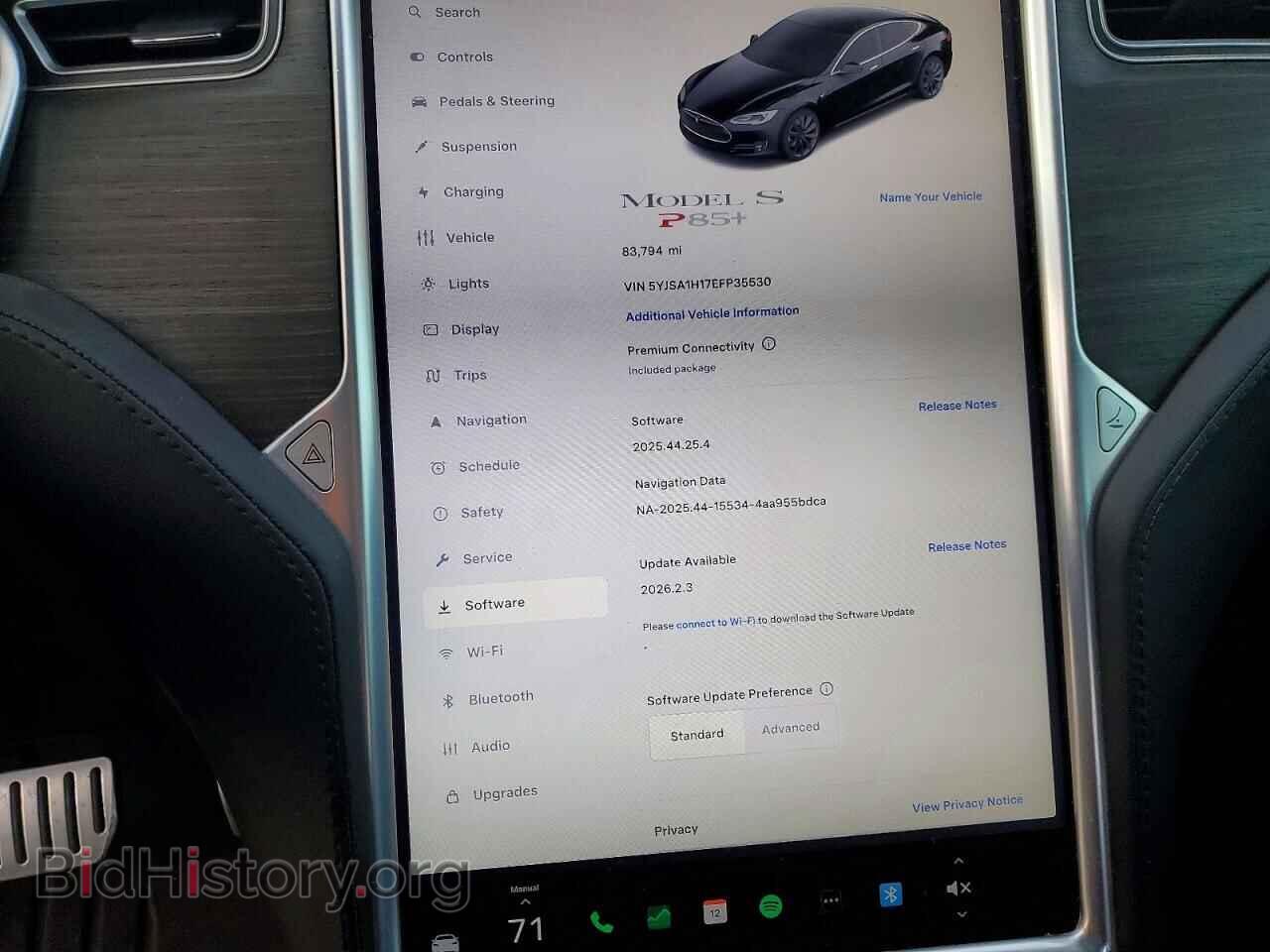 2014 TESLA MODEL S - VIN: 5YJSA1H17EFP35530 - Фото 9