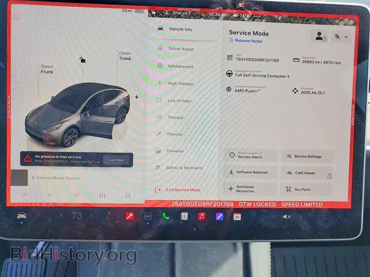 2024 TESLA MODEL Y - VIN: 7SAYGDED6RF201789 - Фото 9