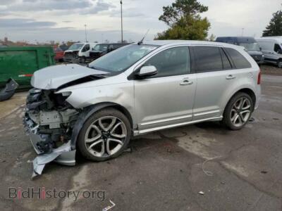 2014 Ford EDGE Sport, серебристый — VIN 2FMDK4AK9EBA61836, Copart