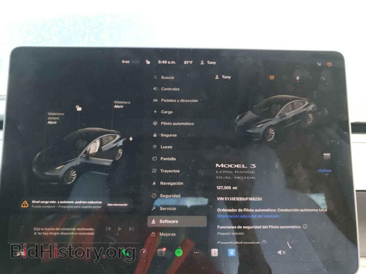 2018 TESLA MODEL 3 - VIN: 5YJ3E1EB9JF188230 - Photo 9