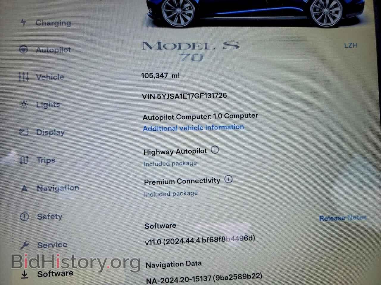 2016 TESLA MODEL S - VIN: 5YJSA1E17GF131726 - Photo 9