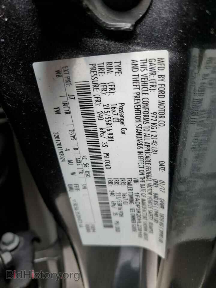 2017 FORD FOCUS - VIN: 1FADP3K20HL230165 - Photo 13