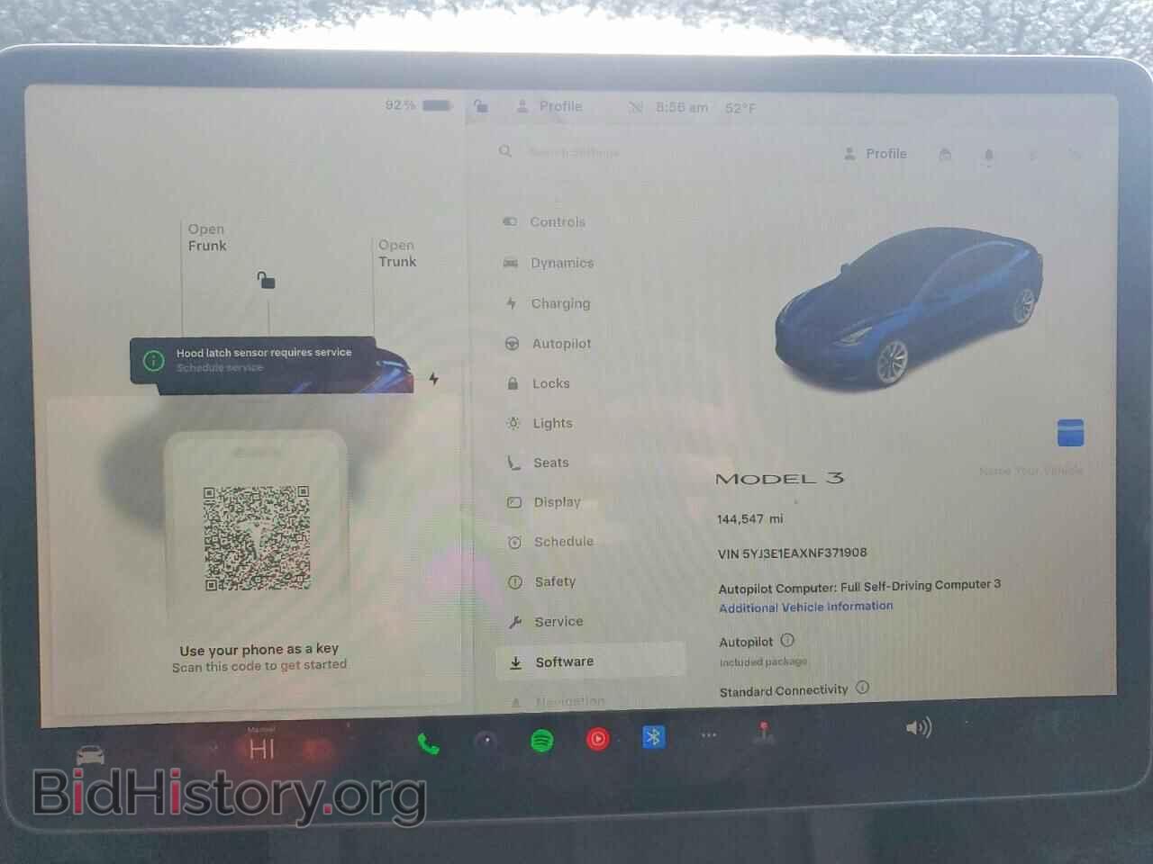 2022 TESLA MODEL 3 - VIN: 5YJ3E1EAXNF371908 - Photo 9