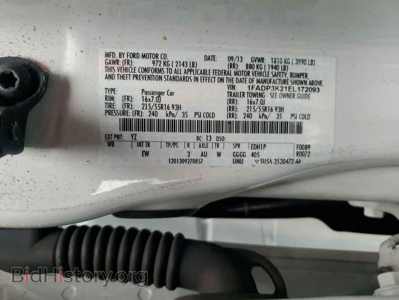 2014 FORD FOCUS - VIN: 1FADP3K21EL172093 - Photo 12
