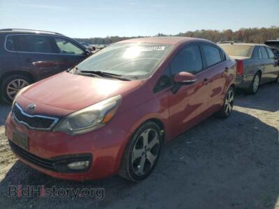 2013 Kia RIO EX, red — VIN KNADN4A3XD6147574, Copart