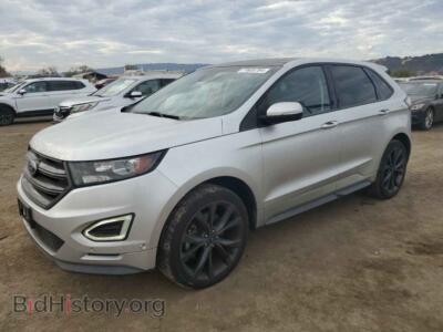 2015 Ford EDGE SPORT, серебристый — VIN 2FMTK4AP4FBB96893, Copart