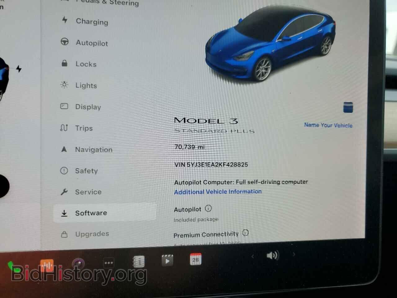 2019 TESLA MODEL 3 - VIN: 5YJ3E1EA2KF428825 - Фото 9