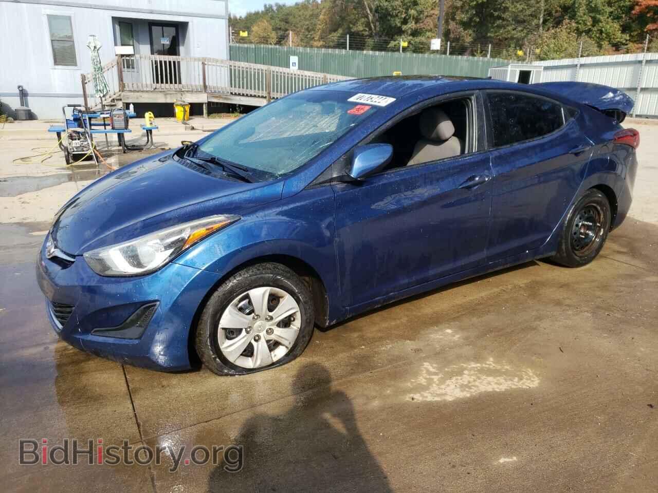 Photo 5NPDH4AE1GH780101 - HYUNDAI ELANTRA 2016
