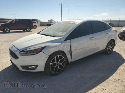 2017 Ford FOCUS SEL, белый — VIN 1FADP3H2XHL295466, Copart