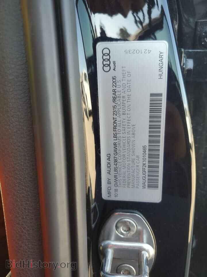 2019 AUDI A3 - VIN: WAUGUGFF2K1010465 - Фото 12