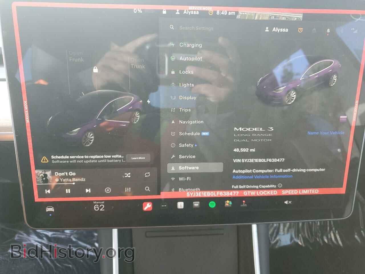 2020 TESLA MODEL 3 - VIN: 5YJ3E1EB0LF638477 - Фото 9
