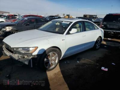 2012 Audi A6 A6 Premium, белый — VIN WAUGGAFC3CN126830, Copart