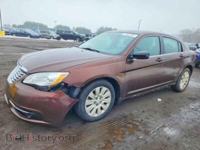 2013 Chrysler 200 LX, brown — VIN 1C3CCBAB4DN735819, Copart