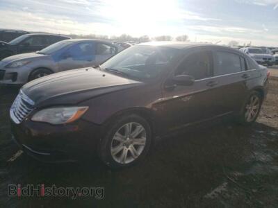 2013 Chrysler 200 200 Tourin, бордовый — VIN 1C3CCBBBXDN593149, Copart