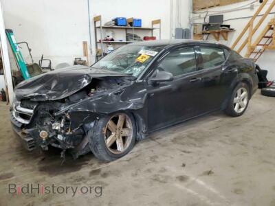 2013 Dodge AVENGER SE, черный — VIN 1C3CDZAB2DN517853, Copart