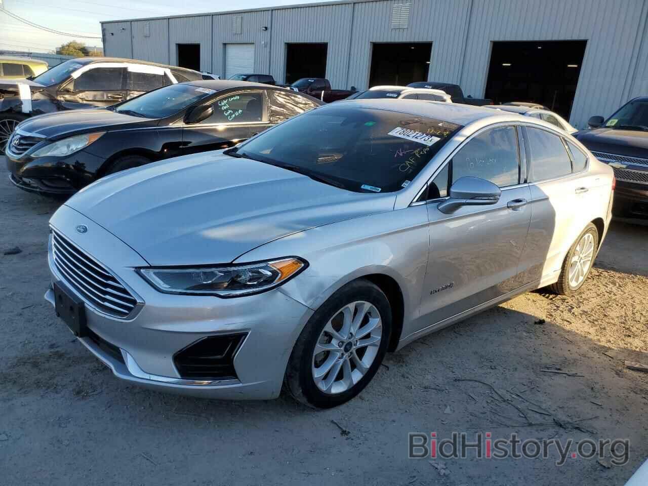 Report 3FA6P0MU6KR253089 FORD FUSION 2019 SILVER HYBRID ENGINE - price