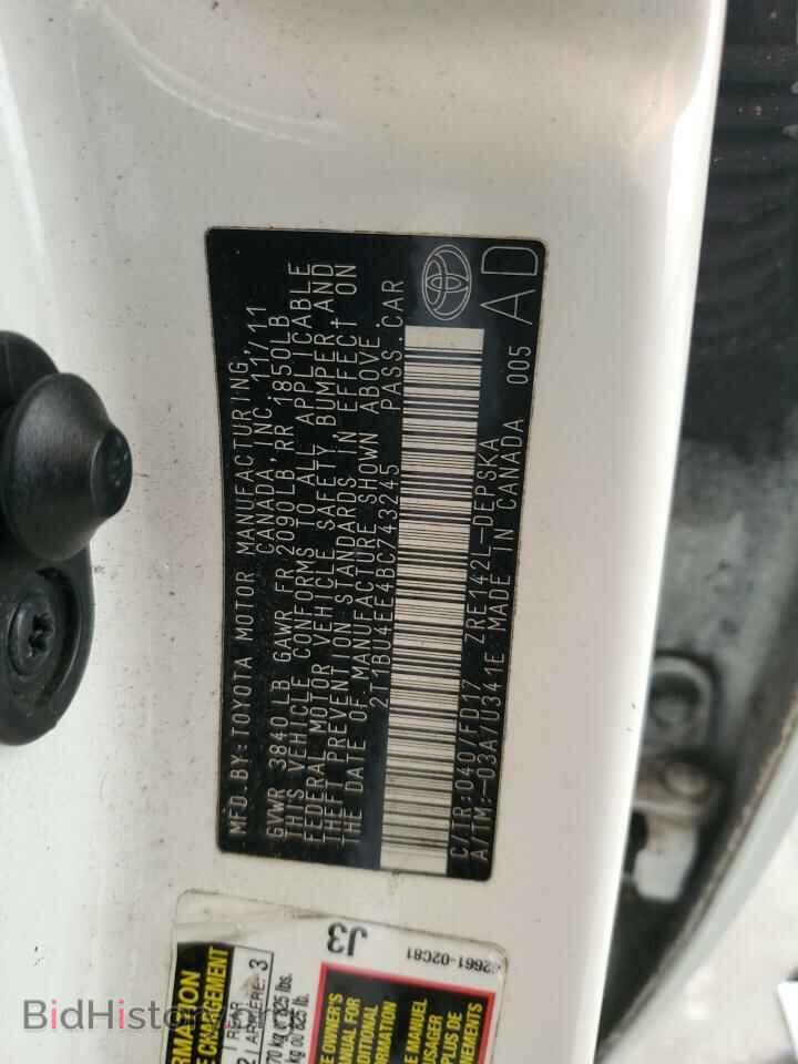 2011 TOYOTA COROLLA - VIN: 2T1BU4EE4BC743245 - Фото 13