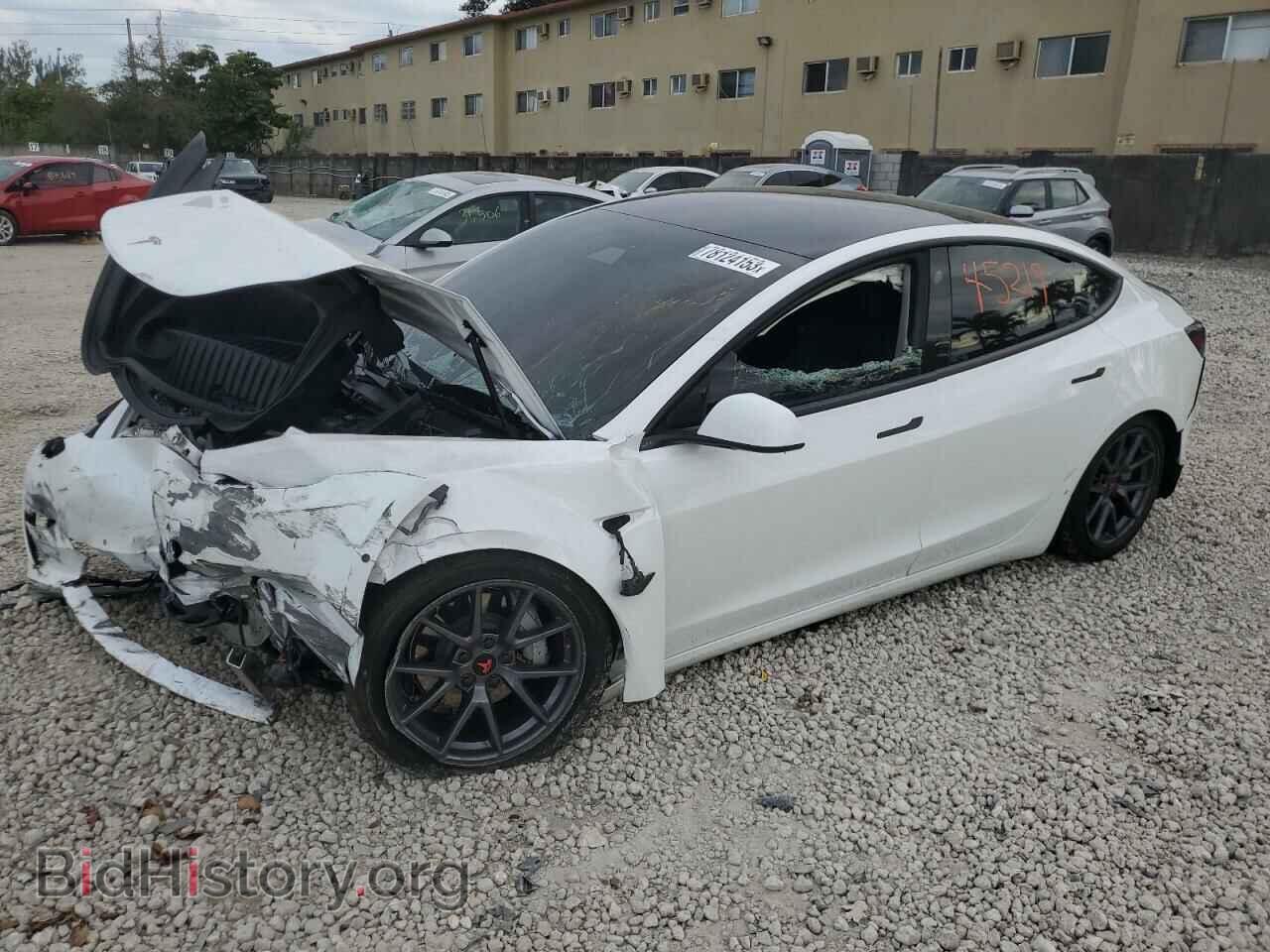 Photo 5YJ3E1EB8NF105134 - TESLA MODEL 3 2022