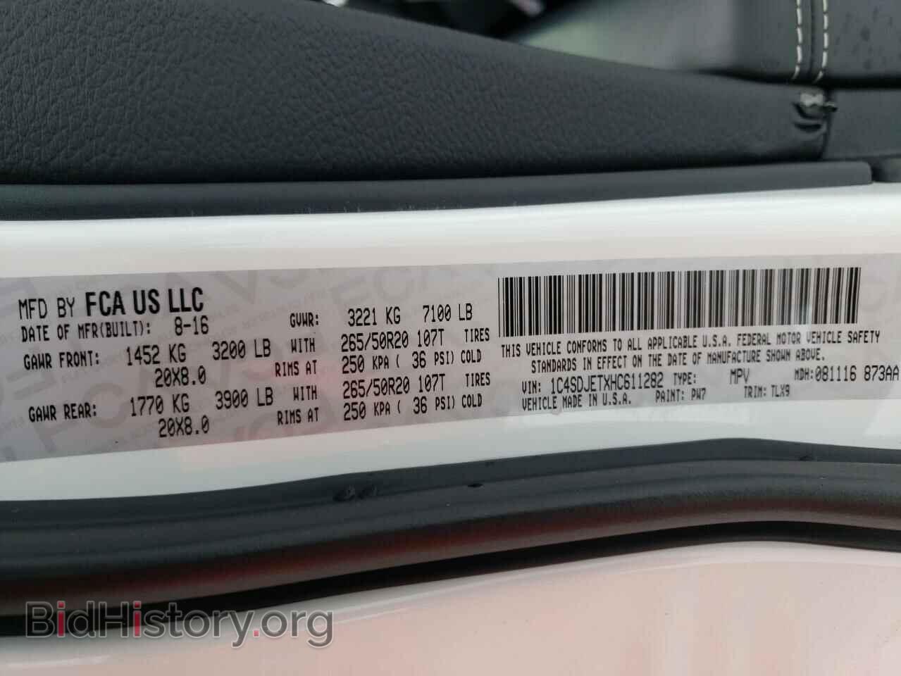 2017 DODGE DURANGO - VIN: 1C4SDJETXHC611282 - Photo 13