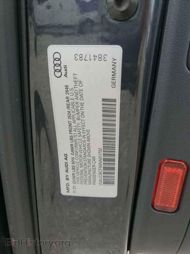 2022 AUDI A5 - VIN: WAUCBCF55NA011702 - Photo 12