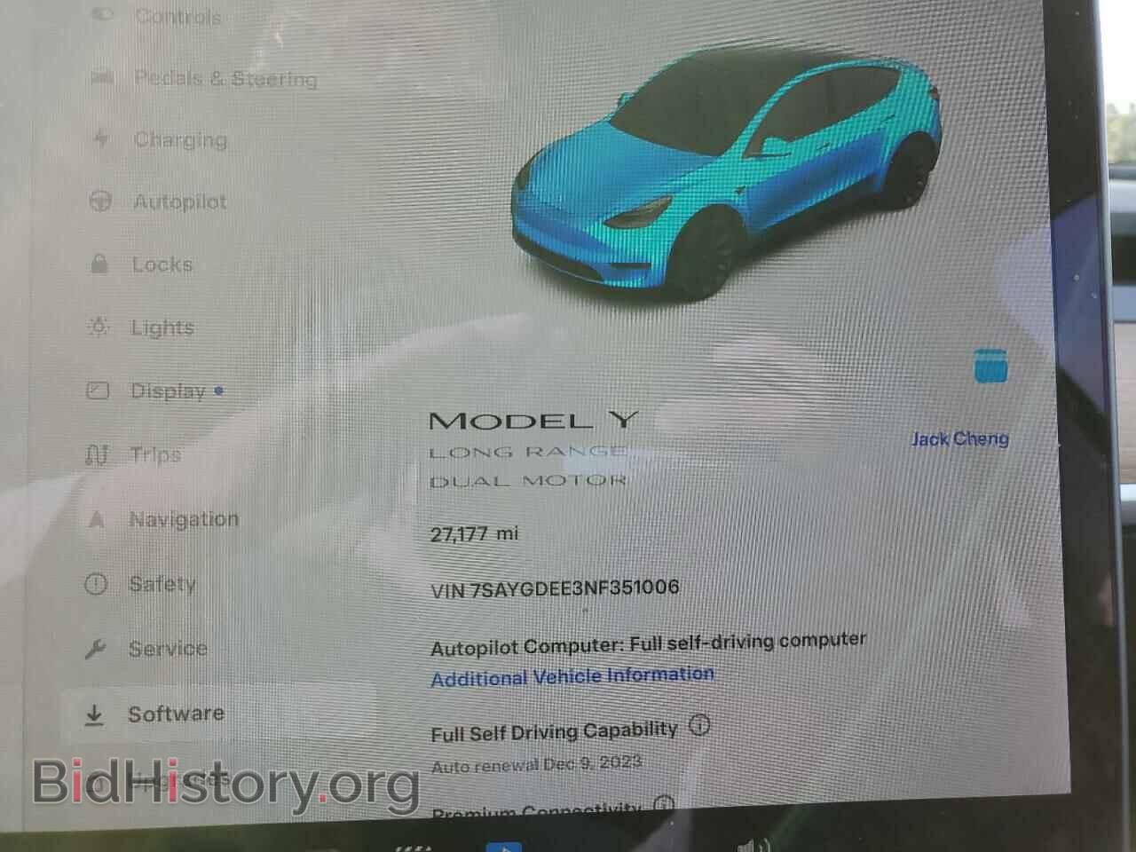 2022 TESLA MODEL Y - VIN: 7SAYGDEE3NF351006 - Photo 9