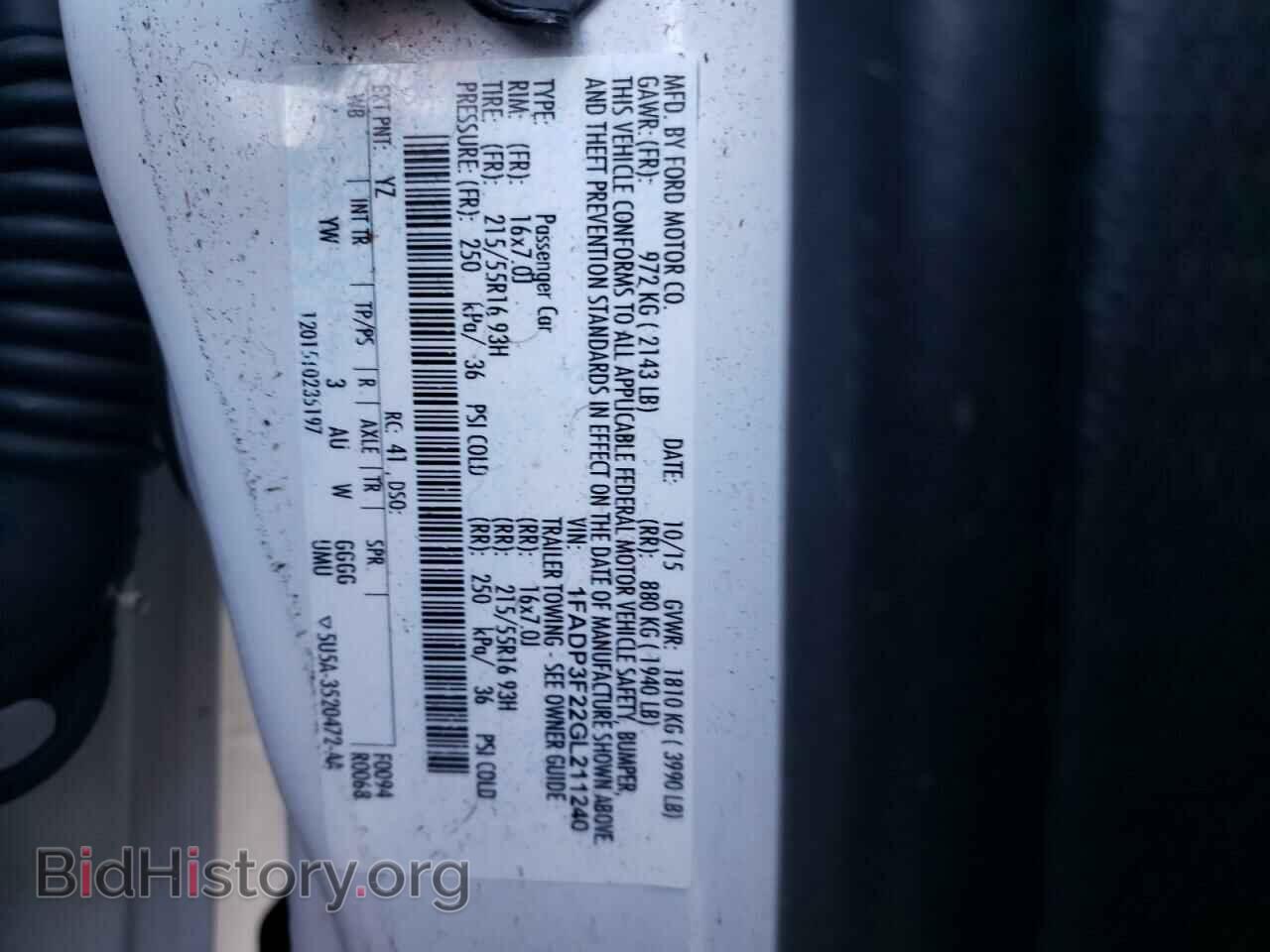 2016 FORD FOCUS - VIN: 1FADP3F22GL211240 - Photo 12