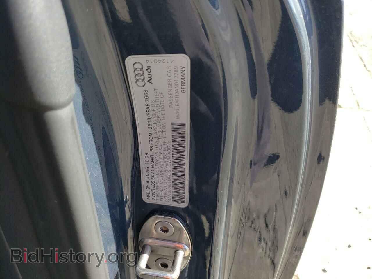 2010 AUDI A5 - VIN: WAULFAFH9AN012289 - Фото 12