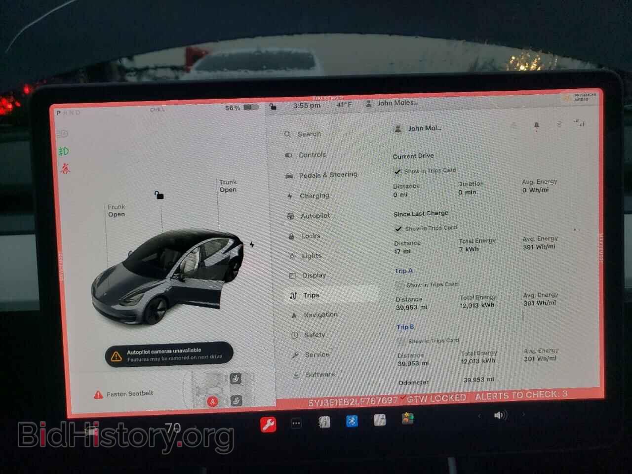 2020 TESLA MODEL 3 - VIN: 5YJ3E1EB2LF787697 - Фото 9