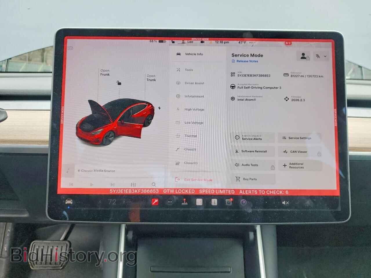2019 TESLA MODEL 3 - VIN: 5YJ3E1EB3KF386853 - Фото 9
