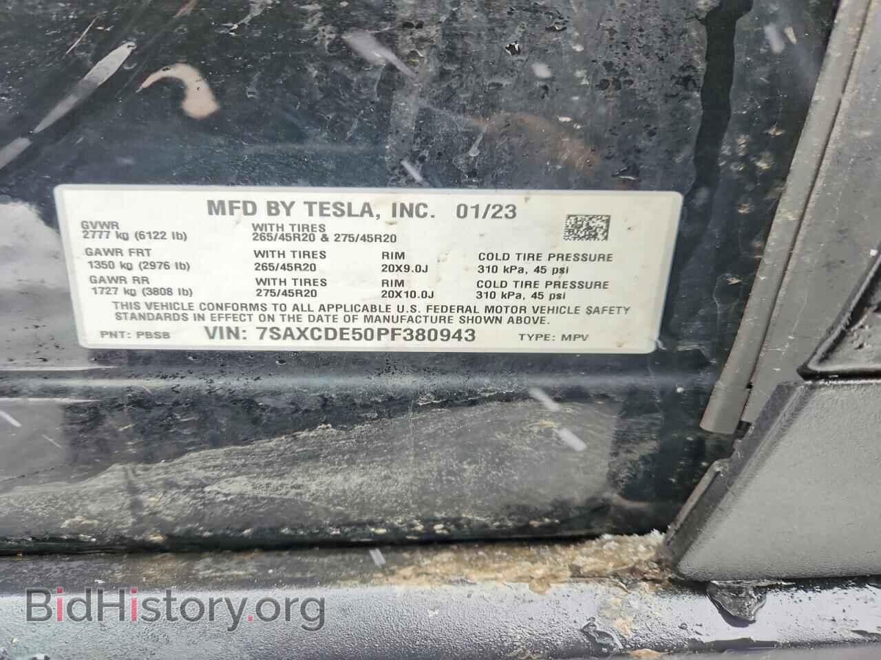 2023 TESLA MODEL X - VIN: 7SAXCDE50PF380943 - Photo 14