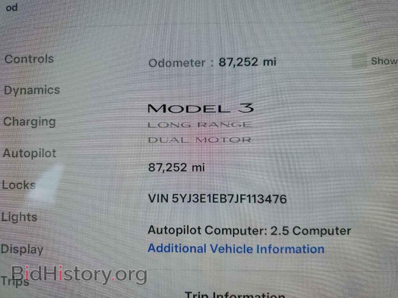 2018 TESLA MODEL 3 - VIN: 5YJ3E1EB7JF113476 - Photo 9
