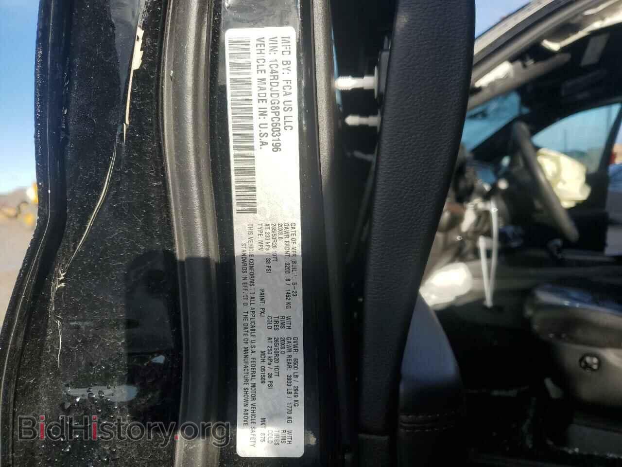 2023 DODGE DURANGO - VIN: 1C4RDJDG8PC603196 - Фото 12