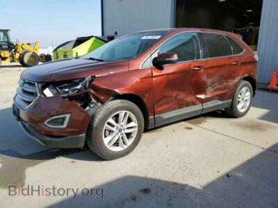 2015 Ford EDGE SEL, красный — VIN 2FMTK3J99FBC30502, Copart
