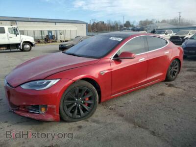 2016 Tesla MODEL S, красный — VIN 5YJSA1E20GF134489, Copart
