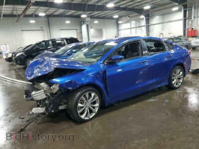 2016 Chrysler 200 S, синий — VIN 1C3CCCDG5GN119774, Copart