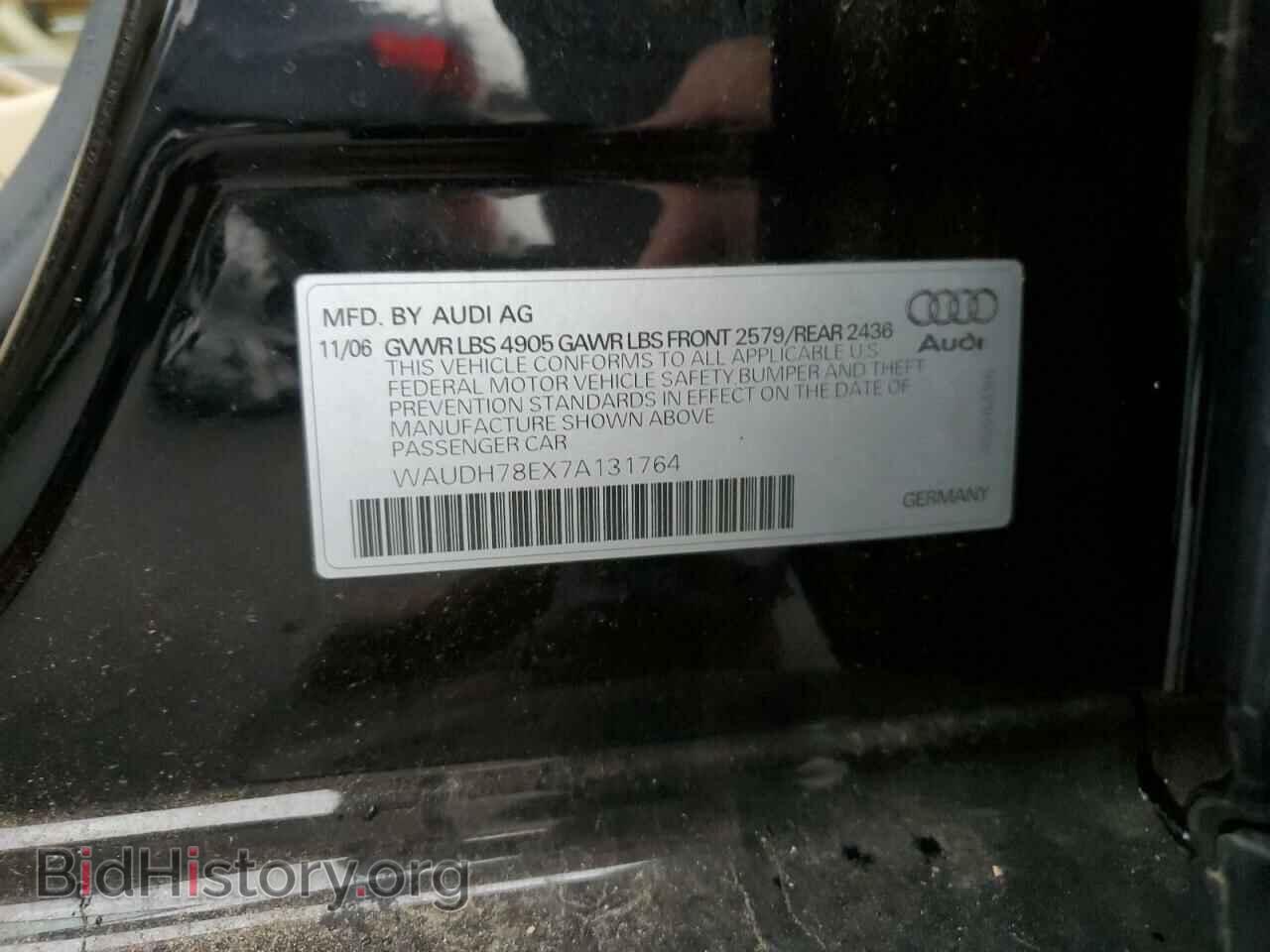 2007 AUDI A4 - VIN: WAUDH78EX7A131764 - Фото 12