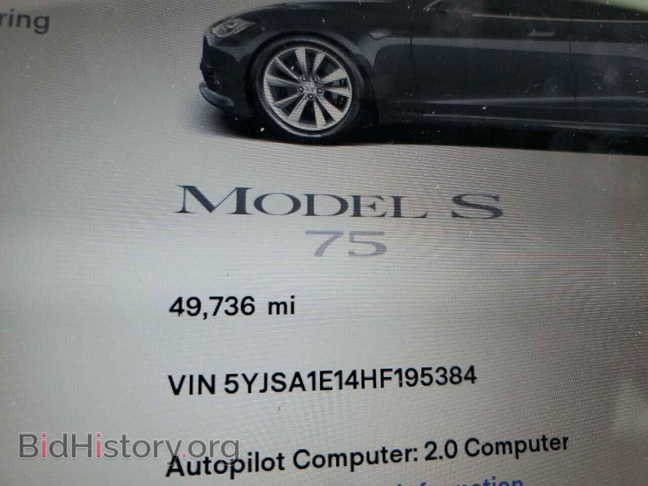 2017 TESLA MODEL S - VIN: 5YJSA1E14HF195384 - Фото 9