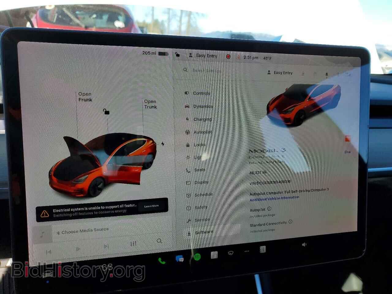 2019 TESLA MODEL 3 - VIN: 5YJ3E1EB1KF408316 - Фото 9