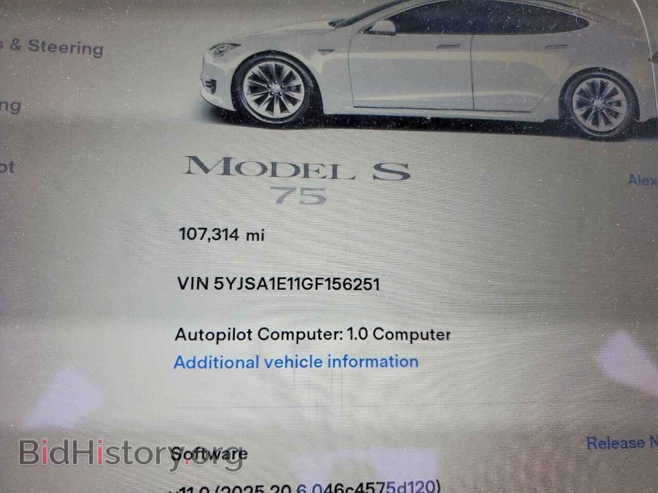 2016 TESLA MODEL S - VIN: 5YJSA1E11GF156251 - Photo 9