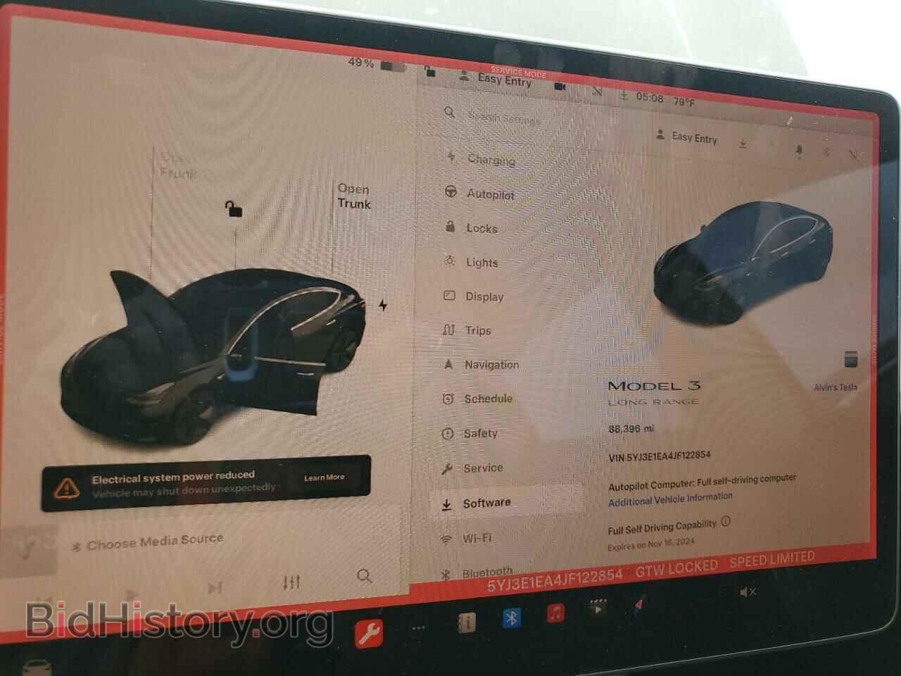 2018 TESLA MODEL 3 - VIN: 5YJ3E1EA4JF122854 - Фото 9