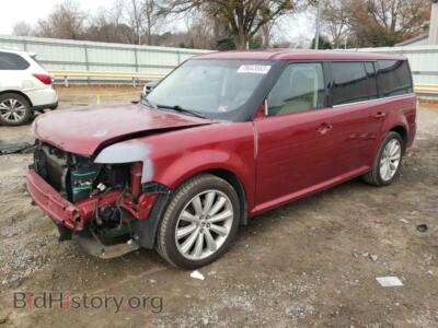2013 Ford FLEX Flex SEL, red — VIN 2FMGK5C84DBD38962, Copart