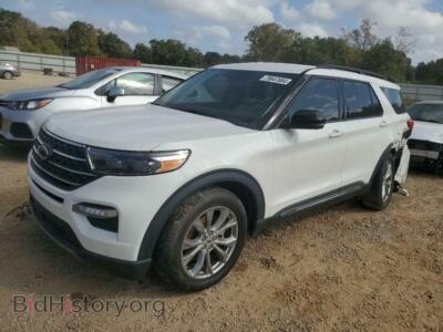 2022 Ford EXPLORER XLT, white — VIN 1FMSK7DH5NGC00992, Copart