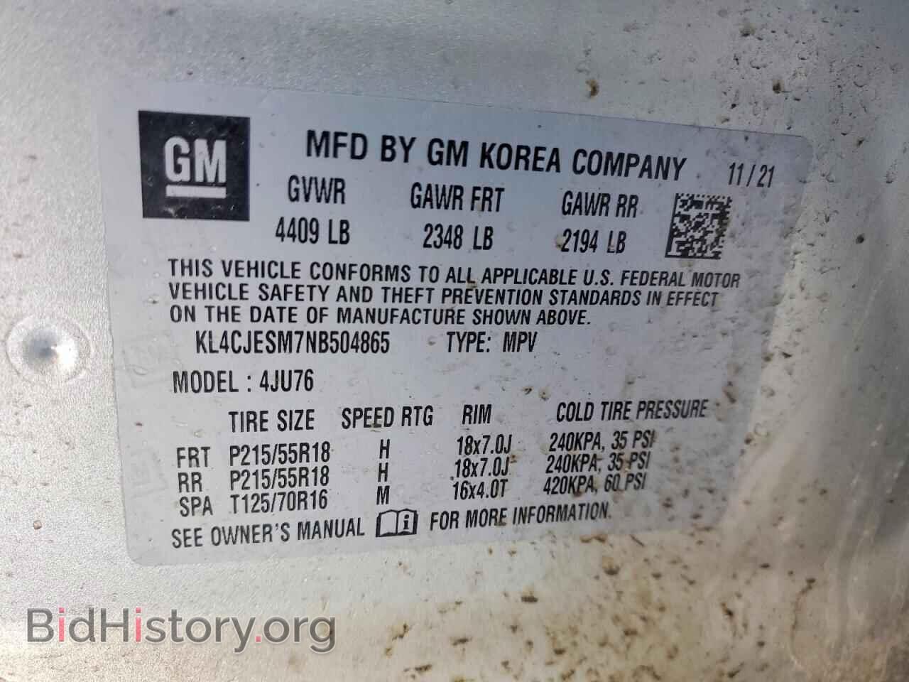 2022 BUICK ENCORE - VIN: KL4CJESM7NB504865 - Photo 12