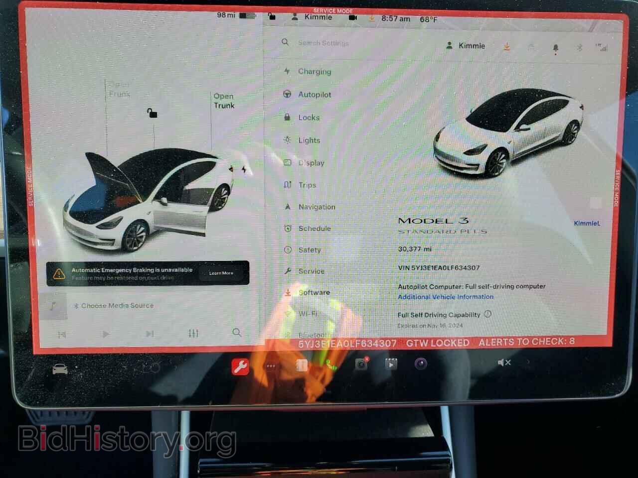 2020 TESLA MODEL 3 - VIN: 5YJ3E1EA0LF634307 - Photo 9