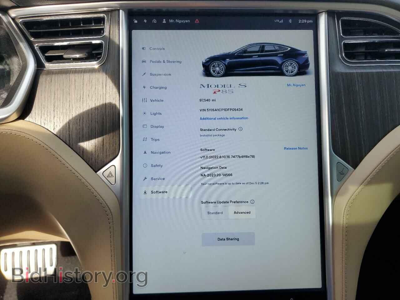 2013 TESLA MODEL S - VIN: 5YJSA1CP1DFP05434 - Photo 9