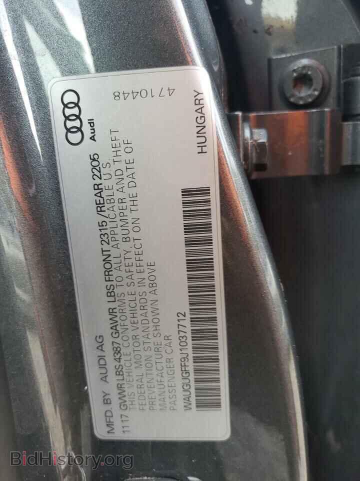 2018 AUDI A3 - VIN: WAUGUGFF9J1037712 - Фото 13