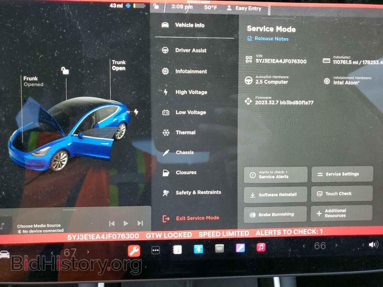 2018 TESLA MODEL 3 - VIN: 5YJ3E1EA4JF076300 - Фото 9
