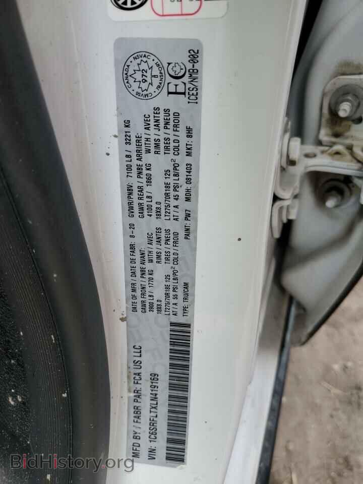 2020 RAM 1500 - VIN: 1C6SRFLTXLN419169 - Фото 12